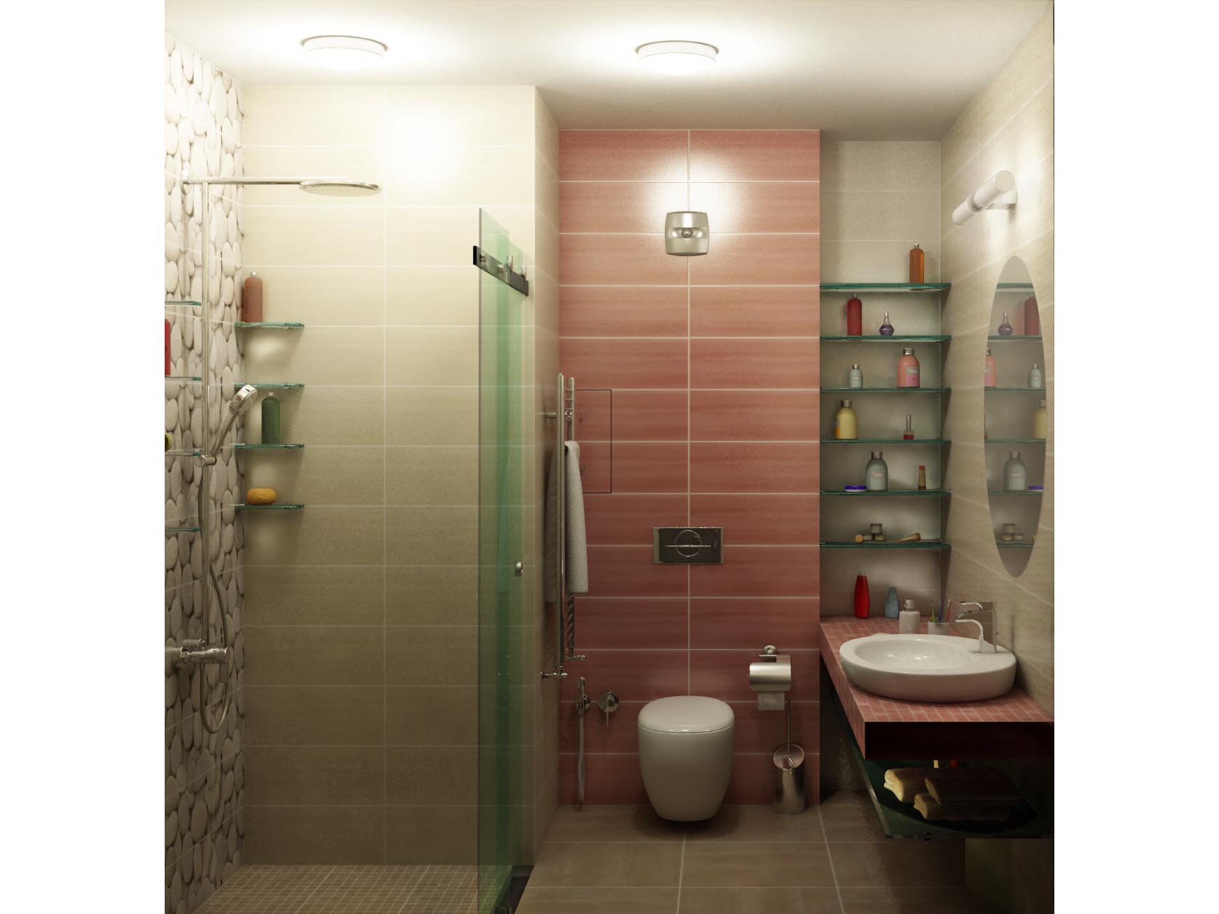 Bathroom – in red